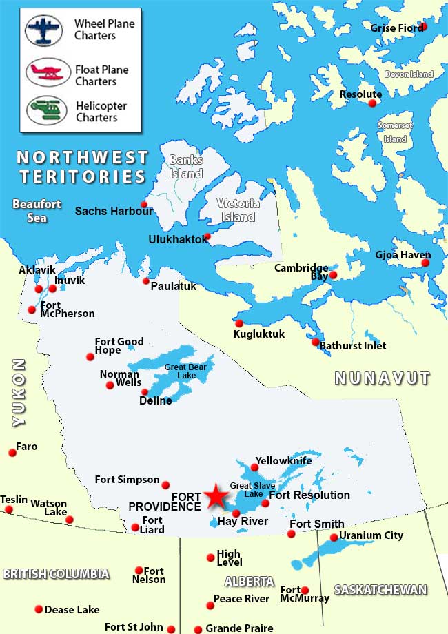Charter Flights To Fort Providence Northwest Territories /Charter